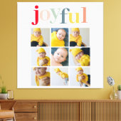 Collage Foto | Colorful Joyful Holiday Gift Canvas Afdruk (Insitu (Woonkamer))