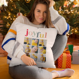 Collage Foto | Colorful Joyful Holiday Gift Kussen