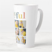 Collage Foto | Colorful Joyful Holiday Gift Latte Mok (Rechterhoek)