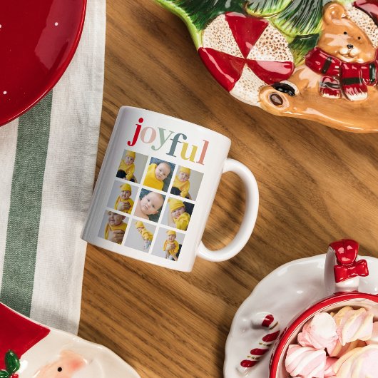 Collage Foto | Colorful Joyful Holiday Gift Mok