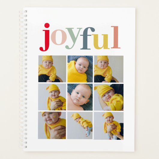 Collage Foto | Colorful Joyful Holiday Gift Planner (Voorkant)
