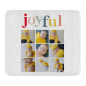 Collage Foto | Colorful Joyful Holiday Gift Snijplank (Voorkant)