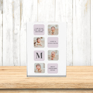 Collage Foto en beste grootmoeder ooit beste Paars