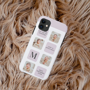 Collage Foto en beste grootmoeder ooit beste Paars Case-Mate iPhone Case