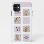 Collage Foto en beste grootmoeder ooit beste Paars Case-Mate iPhone Case (Achterkant)