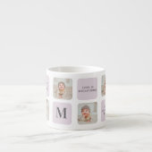 Collage Foto en beste grootmoeder ooit beste Paars Espresso Kop (Voorkant)