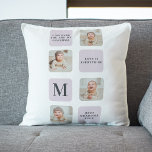 Collage Foto en beste grootmoeder ooit beste Paars Kussen<br><div class="desc">Deze collage foto is een perfect Moederdag cadeau voor elke moeder die graag herinneringen koestert. De collage bevat een prachtige lijst van paarse foto's die je kostbare momenten met je moeder vangen. Het moderne ontwerp van de collage geeft het een gesofisticeerde en elegante look die elk thuisdecor aanvult. De collage...</div>