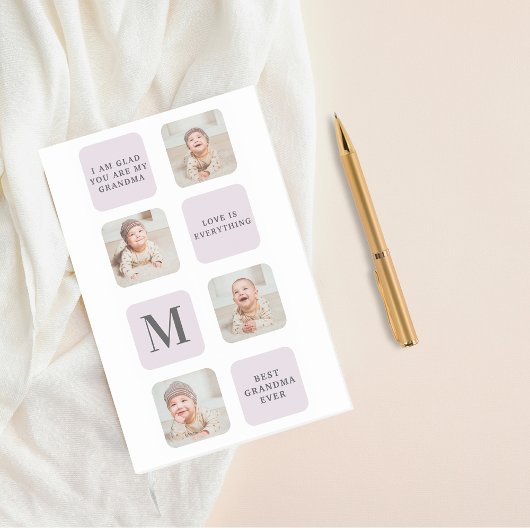 Collage Foto en beste grootmoeder ooit beste Paars Post-it® Notes