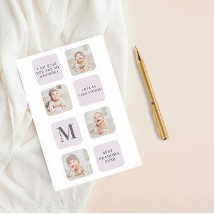 Collage Foto en beste grootmoeder ooit beste Paars Post-it® Notes