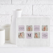 Collage Foto en beste grootmoeder ooit beste Paars Snijplank