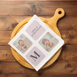 Collage Foto en beste grootmoeder ooit beste Paars Theedoek<br><div class="desc">Deze collage foto is een perfect Moederdag cadeau voor elke moeder die graag herinneringen koestert. De collage bevat een prachtige lijst van paarse foto's die je kostbare momenten met je moeder vangen. Het moderne ontwerp van de collage geeft het een gesofisticeerde en elegante look die elk thuisdecor aanvult. De collage...</div>