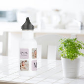 Collage Foto en beste grootmoeder ooit beste Paars Waterfles