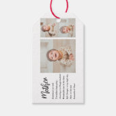 Collage Foto en beste moedercitaat Lovely Gift Cadeaulabel (Voorkant)