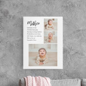 Collage Foto en beste moedercitaat Lovely Gift Canvas Afdruk