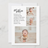Collage Foto en beste moedercitaat Lovely Gift Feestdagenkaart (Voorkant)