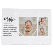 Collage Foto en beste moedercitaat Lovely Gift Groot Cadeauzakje (Achterkant)