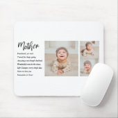 Collage Foto en beste moedercitaat Lovely Gift Muismat (Met muis)