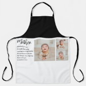 Collage Foto en beste moedercitaat Lovely Gift Schort (Voorkant)
