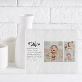 Collage Foto en beste moedercitaat Lovely Gift Snijplank