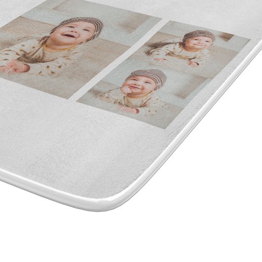 Collage Foto en beste moedercitaat Lovely Gift Snijplank (Hoek)