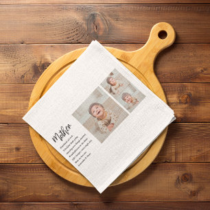 Collage Foto en beste moedercitaat Lovely Gift Theedoek