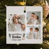 Collage Foto en Grandma Kitchen zijn altijd open Keramisch Ornament
