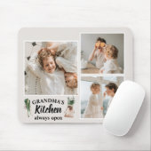 Collage Foto en Grandma Kitchen zijn altijd open Muismat (Met muis)