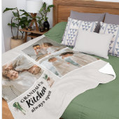 Collage Foto en Grandma Kitchen zijn altijd open Sherpa Deken
