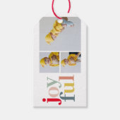 Collage Foto en kleurrijke vreugde | Vakantietoesl Cadeaulabel (Voorkant)