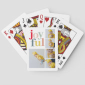 Collage Foto en kleurrijke vreugde | Vakantietoesl Pokerkaarten (Achterkant)