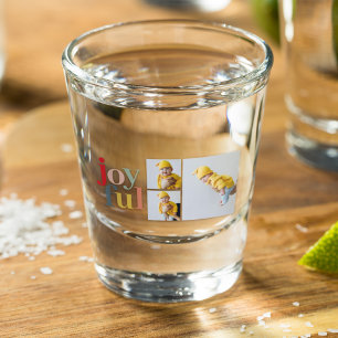 Collage Foto en kleurrijke vreugde Vakantietoesl Shot Glas