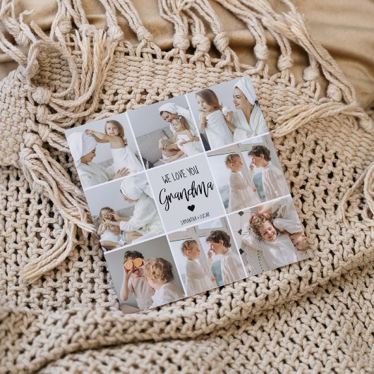 Collage Foto Gray We houden van je oma Best Gift