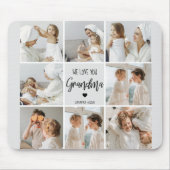Collage Foto Gray We houden van je oma Best Gift Muismat (Voorkant)