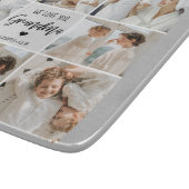 Collage Foto Gray We houden van je oma Best Gift Snijplank (Hoek)