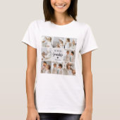 Collage Foto Gray We houden van je oma Best Gift T-shirt (Voorkant)