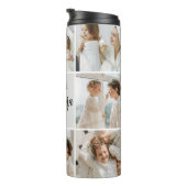 Collage Foto Gray We houden van je oma Best Gift Thermosbeker (Geroteerd rechts)