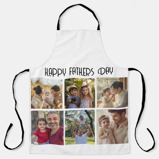 Collage Foto Happy fathers day Schort (Voorkant)