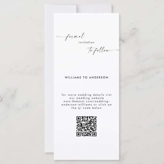 Collage Foto Lange bruiloft Save the Date (Achterkant)