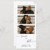 Collage Foto Lange bruiloft Save the Date (Voorkant / Achterkant)