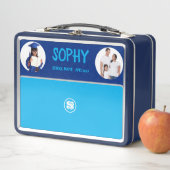 COLLAGE foto Lunchbox BLAUW WIT aan te passen (In situ)