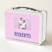 COLLAGE foto Lunchbox PINK, PAARSE aan te passen (Achterkant)