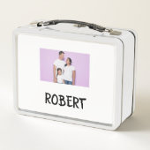 COLLAGE foto Lunchbox PINK, PAARSE aan te passen (Achterkant)