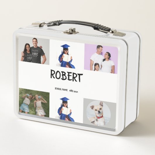 COLLAGE foto Lunchbox PINK, PAARSE aan te passen (Voorkant)