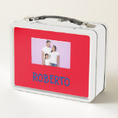 COLLAGE foto Lunchbox PINK, PAARSE aan te passen (Achterkant)