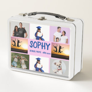 COLLAGE foto Lunchbox PINK, PAARSE aan te passen