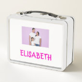 COLLAGE foto Lunchbox PINK, PAARSE aan te passen (Achterkant)