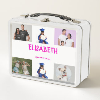 COLLAGE foto Lunchbox PINK, PAARSE aan te passen
