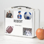 COLLAGE foto Lunchbox ZWART BLAUW Om aan te passen (In situ)