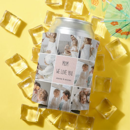 Collage Foto Mam We houden van je beste moeder Gif Blikjeskoeler (Insitu Zomer)