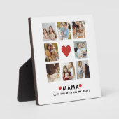 Collage Foto Mam We houden van je beste moeder Gif Fotoplaat (Voorkant)